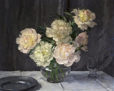 Vase of Peonies