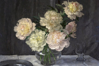 Vase of Peonies