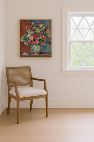 VASE WITH FLOWERS - Museum Quality Art