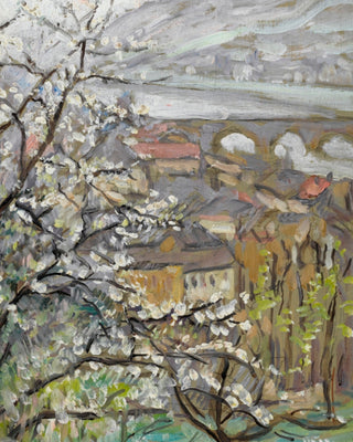 VIEW ACROSS AN ORCHARD