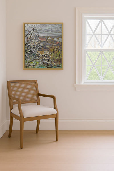 VIEW ACROSS AN ORCHARD - Museum Quality Art