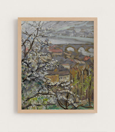 VIEW ACROSS AN ORCHARD - Museum Quality Art
