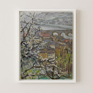 VIEW ACROSS AN ORCHARD - Museum Quality Art