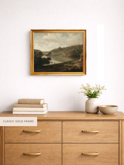 VIEW OF A LAKE - Museum Quality Art