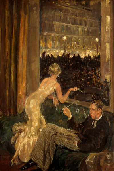 View of an Interior with a Couple