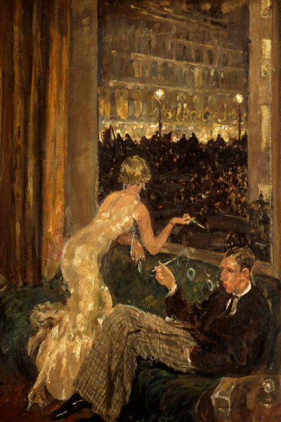 VIEW OF AN INTERIOR WITH A COUPLE