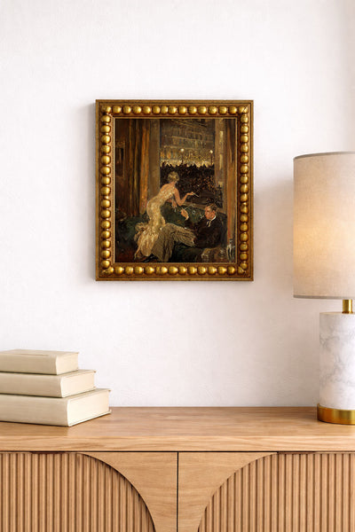 View of an Interior With a Couple