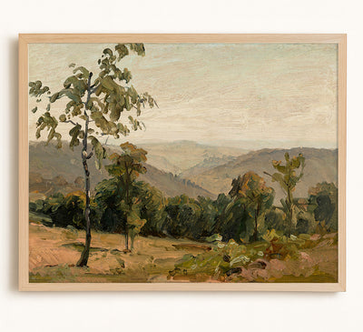 View Over the Neckar Hills near Heidelberg