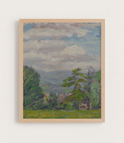 View Through Meadow and Tree, Valley Beyond