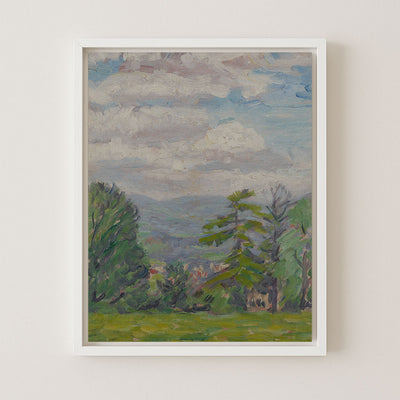 View Through Meadow and Tree, Valley Beyond