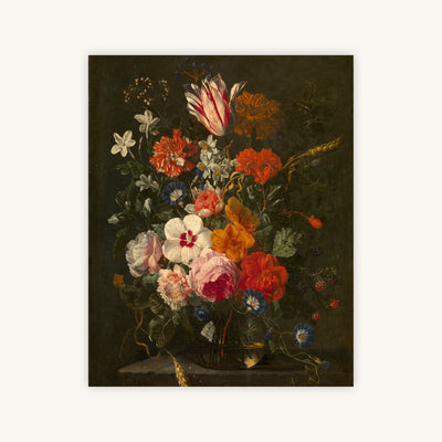 VINTAGE FLOWERS IN A VASE — Primary Image