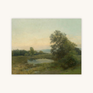 VINTAGE POND LANDSCAPE — Primary Image