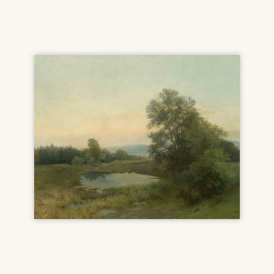 VINTAGE POND LANDSCAPE — Primary Image
