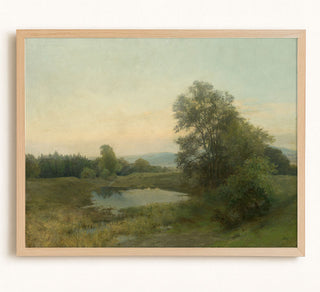 Vintage Pond Landscape