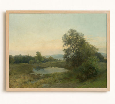 Vintage Pond Landscape