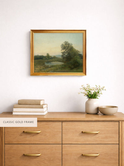 Vintage Pond Landscape