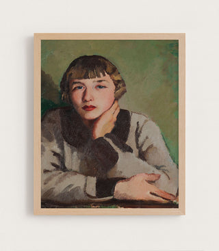 VINTAGE PORTRAIT OF A GIRL - Museum Quality Art