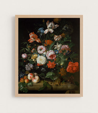 Vintage Still Life with Flowers