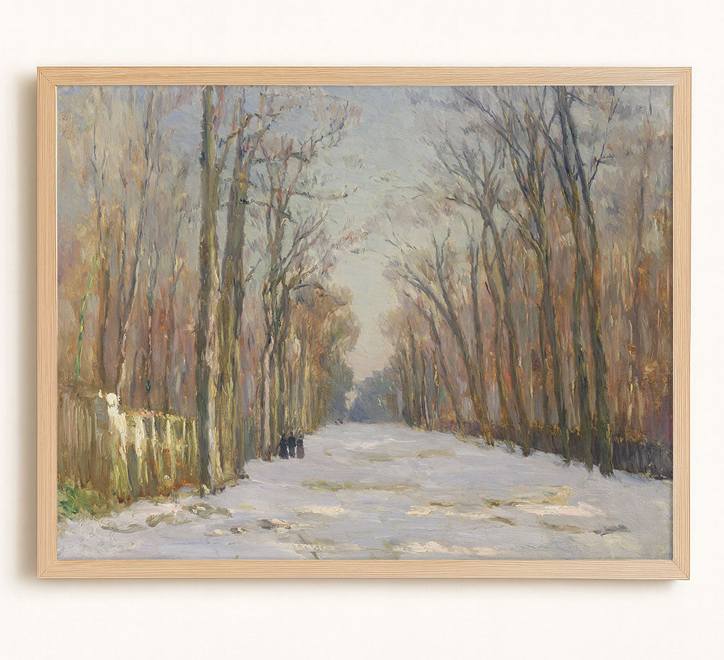 Vintage Winter Scene - Winter Art Prints – Museum Quality Art