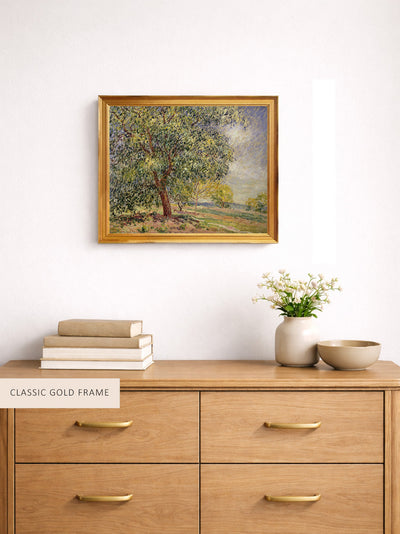 WALNUT TREE AT SABLONS IN SPRING - Museum Quality Art