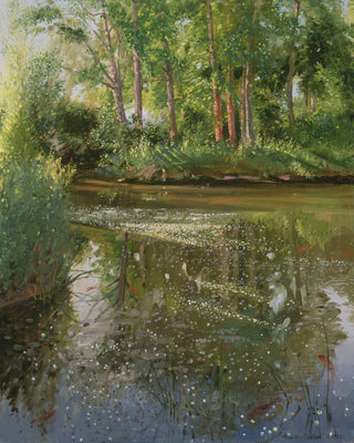WATERFLOWERS AT SUNRISE - Museum Quality Art