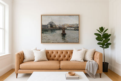 WEATHERED HARBOR - Museum Quality Art