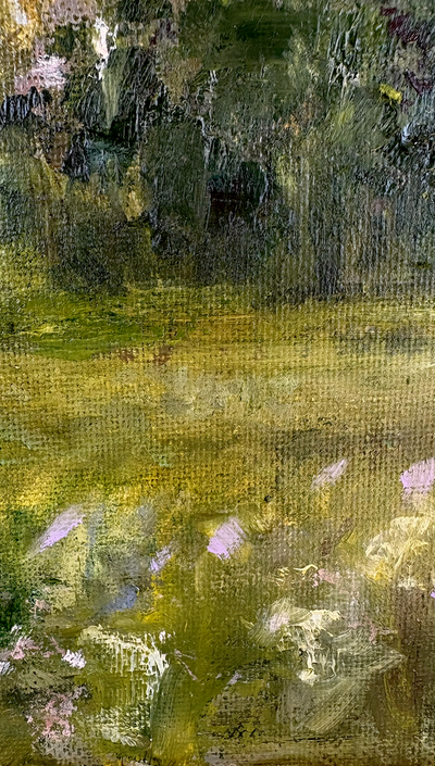 WHERE SPRING BEGINS - 9X7" OIL ON CANVAS