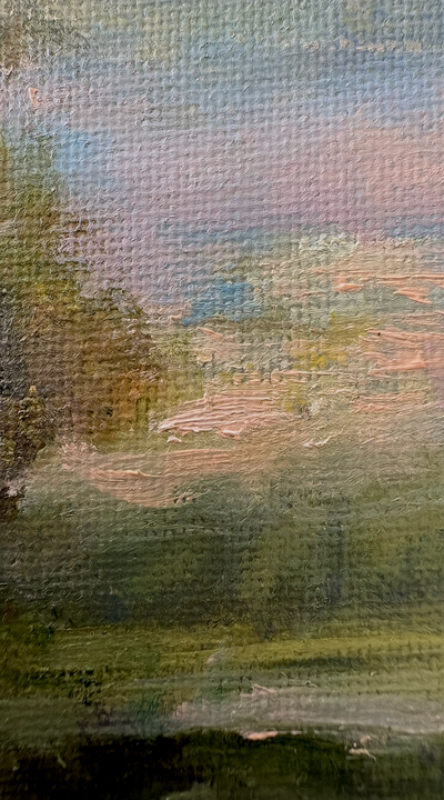 WHERE SPRING BEGINS - 9X7" OIL ON CANVAS