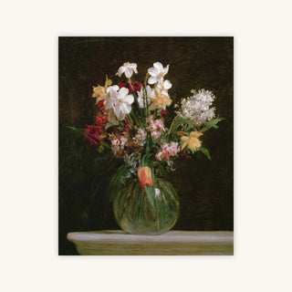 WHITE NARCISSUS AND TULIPS — Primary Image