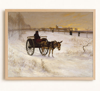 WINTER EVENING IN FRANCE - Museum Quality Art