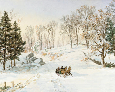 WINTER ON RAVENSDALE ROAD, HASTINGS-ON-HUDSON