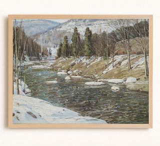 WINTER RIVER - Museum Quality Art