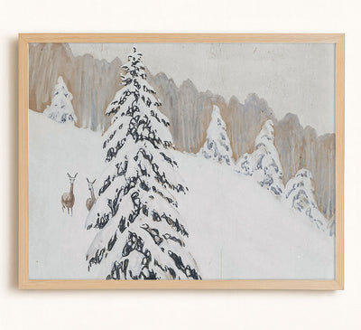 WINTER SLOPE - Museum Quality Art