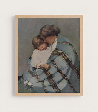 WOMAN AND CHILD - Museum Quality Art