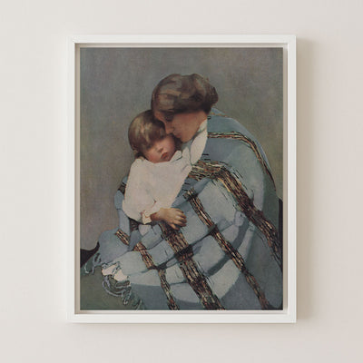 WOMAN AND CHILD - Museum Quality Art