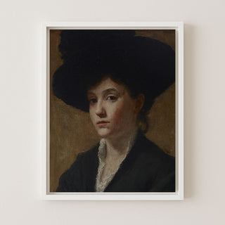WOMAN IN A HAT - Museum Quality Art