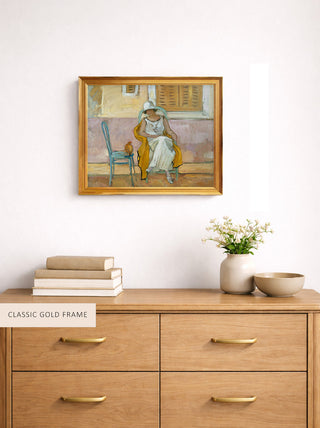 WOMAN IN A WHITE DRESS - Museum Quality Art