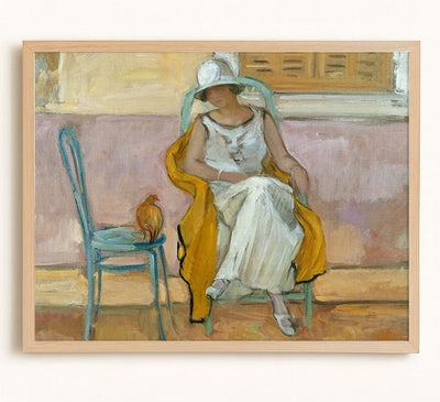 Woman in a White Dress