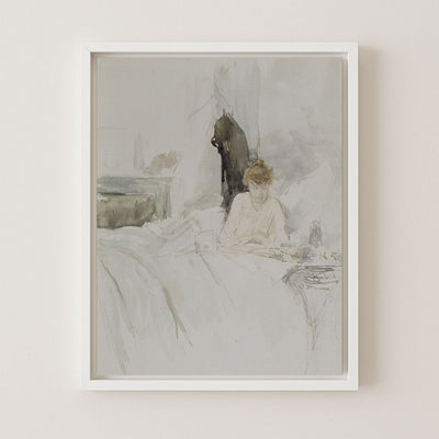 WOMAN IN BED - Museum Quality Art