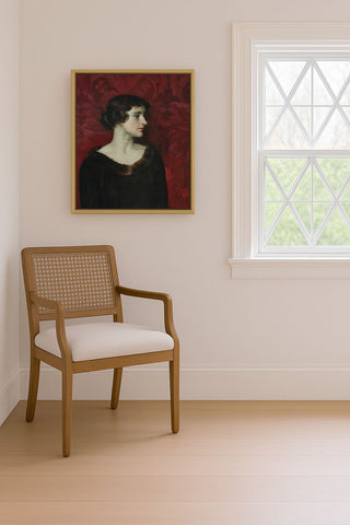 WOMAN IN BROWN - Museum Quality Art