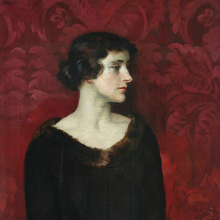 WOMAN IN BROWN - Museum Quality Art