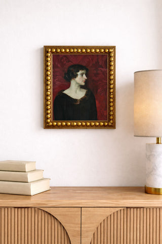 WOMAN IN BROWN - Museum Quality Art