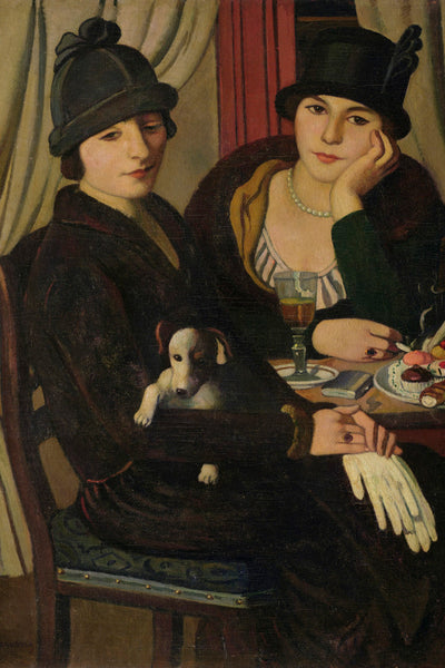 WOMEN IN A CAFE - Museum Quality Art