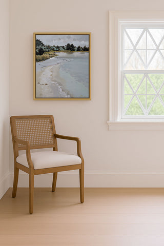 WOOD, FROZEN LAKE - Museum Quality Art