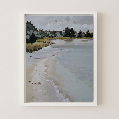 WOOD, FROZEN LAKE - Museum Quality Art