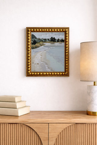 WOOD, FROZEN LAKE - Museum Quality Art