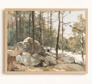 WOODED VIEW - Museum Quality Art