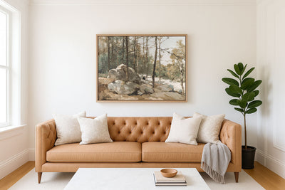 WOODED VIEW - Museum Quality Art