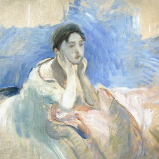 YOUNG GIRL LEANING - Museum Quality Art
