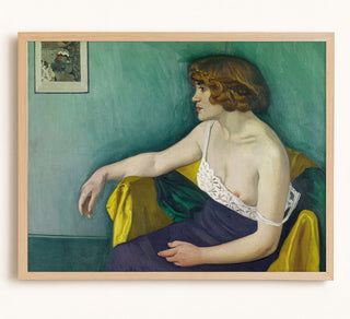 Young Woman Seated in Profile
